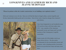 Tablet Screenshot of longknivesandleather.com